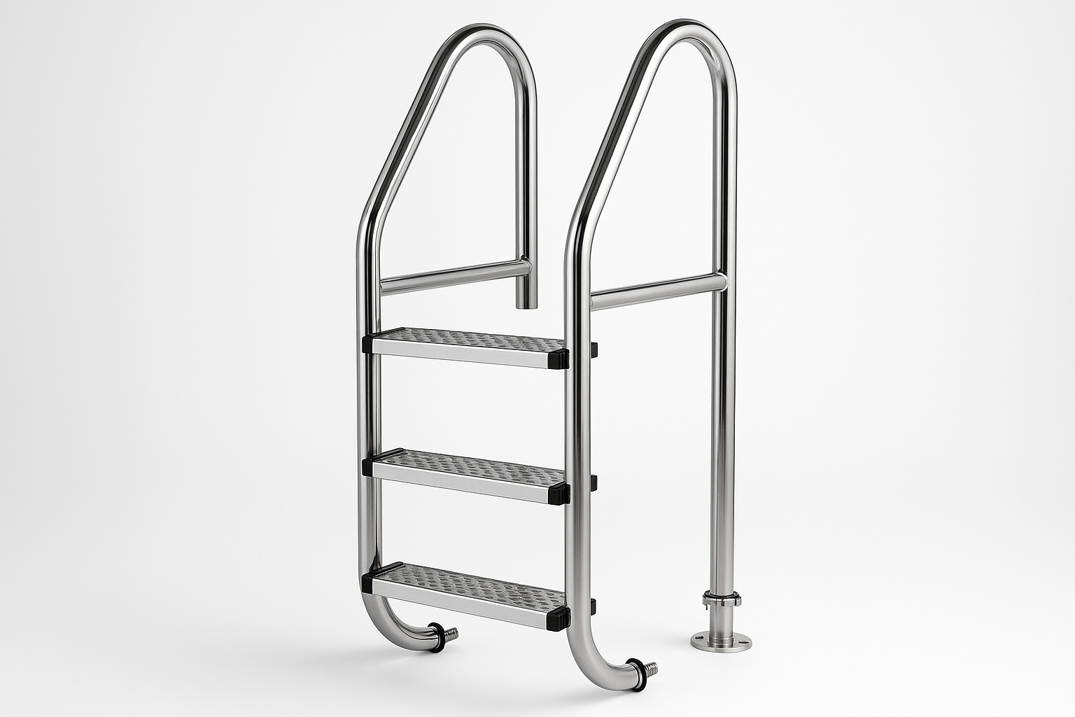 ESCALERA VULCANO DE 3 ACERO C/ANC C/EMB