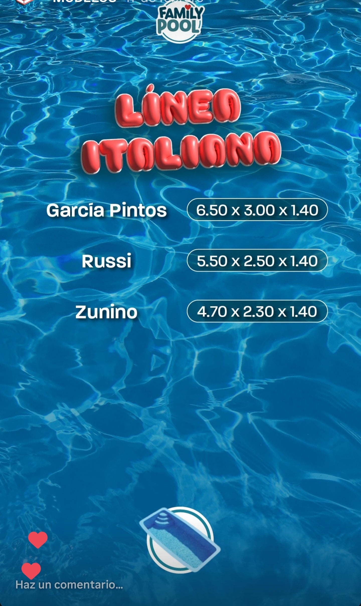 Piscinas LÍNEA ITALIANA